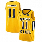 Murray State Racers 11 Shaq Buchanan Yellow College Basketball Jersey Dzhi,baseball caps,new era cap wholesale,wholesale hats
